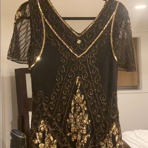 Beaded flapper dress